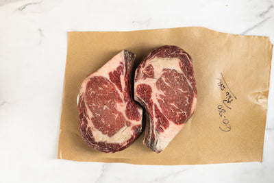Rib Steak - on butcher paper