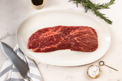 London Broil steak on plate