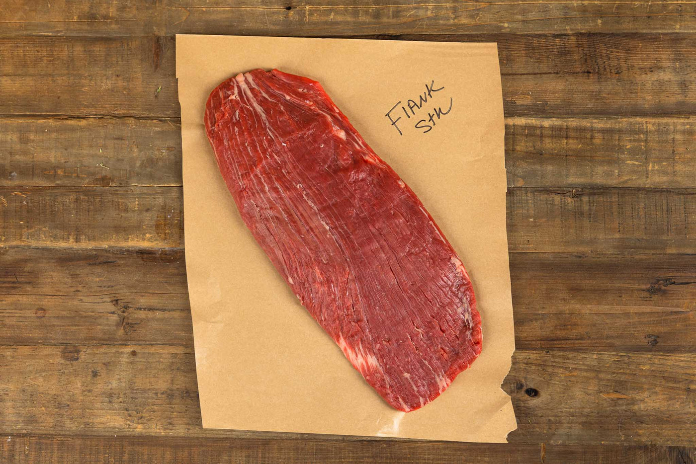 Flank Steak on a butcher paper